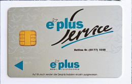 Germany E Plus Service Gsm Chip Sim Card - Lots - Collections