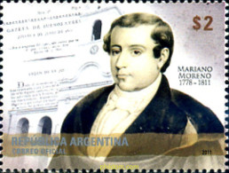 264787 MNH ARGENTINA 2011 PERSONAJE-MARIANO MORENO (1778-1811) - Neufs
