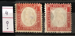 Italie Timbres N°4 X 2 De 1862 Neuf* - Mint/hinged