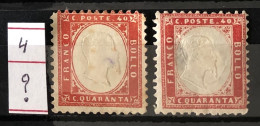 Italie Timbres N°4 X 2 De 1862 Neuf* - Neufs