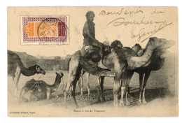 AFRIQUE OCCIDENTALE SOUDAN FRANCAIS MAURE A DOS DE CHAMEAU TIMBRE HAUT SENEGAL NIGER 1920 - Mali