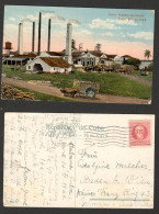 CUBA  TO GERMANY, AUSTRIA - POSTCARD "SUGAR MILL AT WORK" - 1920. - Other & Unclassified