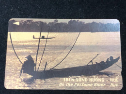 Card Phonekad Vietnam(ON THE PERFUME RIVER 300 000dong-1995)-1pcs - Vietnam