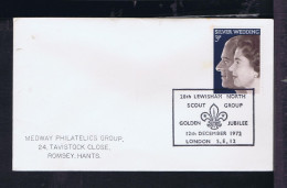 Sp10571 ENGLAND "28th LEWISHAM NORTH -SCOUT Group" Golden Jubilee (London S.E.!) 1972  Mailed - Lettres & Documents