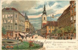 Graz - Auerspergerplatz - Litho - Graz