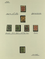 1919 - 1920 COLLECTION Of Chiefly Mint Stamps On Pages, Comprehensive, Will Include Forgeries (approx 250 Stamps) - Batum (1919-1920)