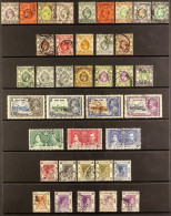 1903 - 1949 COLLECTION Of Used Stamps On Protective Pages, Includes Higher Values, Sets S.t.c. ?530 (approx 50 Stamps) - Autres & Non Classés