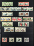 1931 - 1935 COMPLETE COLLECTION Of 14 Used Pairs, 4 Used Stamps, On A Protective Page, SG 74-91. - Südwestafrika (1923-1990)