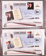 STAMP - CONCORDE - AUTOGRAPHED COVERS Collection Of 16 Items In Binder, Includes 2004-2006 'Pilot Signed Collection' Ben - ...-1840 Vorläufer