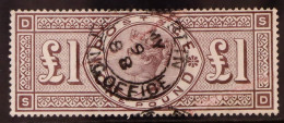 1888 ?1 Brown - Lilac, Wmk Orbs, SG 186, Used With Dublin Sorting Office Cds, A Pressed Vertical Crease & Lightened Red  - Andere & Zonder Classificatie