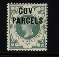 Z005 GOVT. PARCELS 1890 1s Dull Green Overprinted In Blue-black Ink, SG O68d, Mint Large Part OG. Wenvoe Certificate. Ca - Andere & Zonder Classificatie