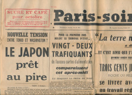 PARIS-SOIR, Vendredi 3 Octobre 1941, N° 446, Brevannes, Lisieux, Japon, Trafiquants, Cassy, Salon D'Automne, Maréchal... - Testi Generali