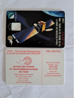 TOGO CARTE TEST SANS PUCE WITHOUT CHIP INTELSAT LOME 100U SATELLITE SUPERBE - Togo