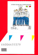 Nuovo - MNH - ITALIA - 2024 - Vittoria Italiana Della Coppa Davis 2023 – A Zona 1 - Alfanumerico - 2021-...: Neufs