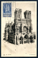 RC 27641 FRANCE N° 399 CATHEDRALE DE REIMS SUR CARTE MAXIMUM - 1930-1939