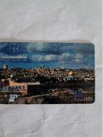 ISRAEL PREPAID TELESAVE JERUSALEM 75U UT NUMEROTEE RARE - Israel