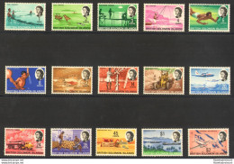1968 British Solomon Islands - Stanley Gibbons N. 166/180 - Elisabetta II E Vedute - 15 Valori - MNH** - Otros & Sin Clasificación