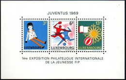 Luxembourg 1969 Juventus 69 M-S, MNH ** Mi Blk 8 (Ref: 2056) - Neufs