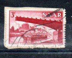 SARRE - SAAR - 1952 - BRUCKENBAU - CONSTRUCTION DE PONT - GERSWEILER - Used - Oblitéré - Sur Fragment - Unstucked - 3 - - Usados