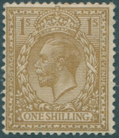 Great Britain 1924 SG429 1s. Bistre-brown KGV MLH (amd) - Zonder Classificatie