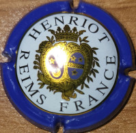 Capsule Champagne HENRIOT Série Reims France, Petit écusson, Blanc & Bleu Nr 48 - Henriot