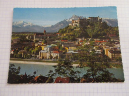 CP CARTE POSTALE AUTRICHE SALZBOURG VUE GENERALE Avec CHATEAU - Ecrite En 1974   - Salzburg Stadt