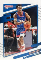 16 Saben Lee - Detroit Pistons - Carte Panini NBA Donruss 2021-2022 - Autres & Non Classés