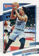 44 Desmond Bane - Memphis Grizzlies - Carte Panini NBA Donruss 2021-2022 - Otros & Sin Clasificación