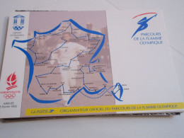 CP CARTE POSTALE SPORTS JO ALBERTVILLE 1992 PARCOURS FLAMME OLYMPIQUE - Vierge - Jeux Olympiques