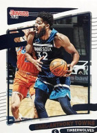 75 Karl-Anthony Towns - Minnesota Timberwolves - Carte Panini NBA Donruss 2021-2022 - Other & Unclassified