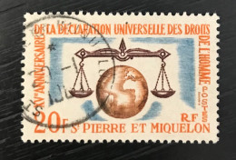 Timbre Oblitéré Saint Pierre Et Miquelon 1963 Yt N° 370 - Usati