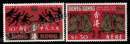 Hong Kong 1968 Yvert 228-29, New Lunar Year Of The Monkey - MNH - Ongebruikt