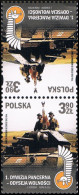 Poland 2024 Fi 5351 Mi 5581 Tête-bêche 4 1st Polish Armoured Division - Odyssey Of Liberty - Unused Stamps