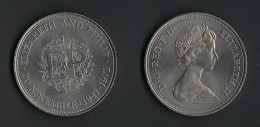 Great Britain 20 NOVEMBER 1947-1972 ELIZABETH AND PHILIP SILVER WEDDING Coin United Kingdom Of England UK - 25 New Pence