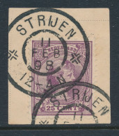 Grootrondstempel Strijen 1898 - Emissie 1891 - Postal History