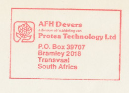 Meter Cover South Africa 1988 Flower - Protea - Bomen