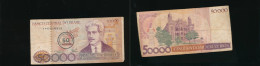 Billet BRASIL - 50 CRUZADOS On 50 000 CRUZEIROS - Brésil