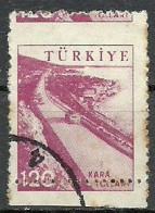 Turkey; 1959 Pictorial Postage Stamp 120 K. "Shifted Perf. ERROR" - Gebraucht