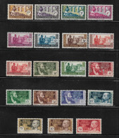 A.E.F.  (  DIV - 631 )   1937   N° YVERT ET TELLIER      N° 33/50    N* - Unused Stamps