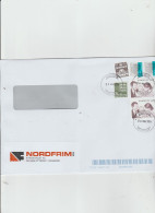 Danimarca 2024 - Busta X L'Italia Affrancata Con 6 Stamps - Lettres & Documents