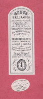 Etiquettes Parfume, Parfume Label, Etichette Profumeria Pietro Bortolotti- Acqua Balsamica. 102x 39mm - Labels