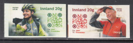 2022 Norway Post Cycling Complete Set Of 2 MNH @ BELOW FACE VALUE - Unused Stamps