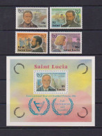 SAINT LUCIA    1981   International  Year  Of  Disabled    Set  Of  4  +  Sheetlet     MNH - St.Lucie (1979-...)