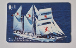 OMAN Old GPT Magnetic Phonecard___ship Shabab Schooner - Oman