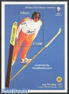 Ghana 1994 I.O.C. Centenary S/s, Mint NH, Sport - Olympic Games - Skiing - Sci