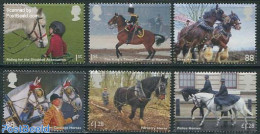 Great Britain 2014 Working Horses 6v, Mint NH, Health - History - Nature - Various - Disabled Persons - Militarism - H.. - Unused Stamps