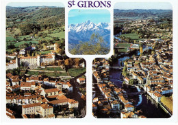 CPM FRANCE 09 ARIEGE SAINT-GIRONS - Multivues - 1987 - Saint Girons