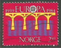 EU84-91c EUROPA CEPT 1984 Norge Pont Bridge Brücke Puente Brug Ponte - Gebruikt