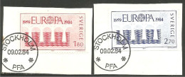 EU84-53c EUROPA CEPT 1984 Sverige Pont Bridge Brücke Puente Brug Ponte FD PJ - 1984