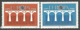 EU84-26b EUROPA CEPT 1984 Yugoslavia Pont Bridge Brücke Puente Brug Ponte MNH ** Neuf SC - Bridges